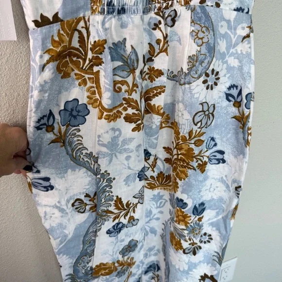 New REFORMATION Frankie Linen Dress in Reign Print NWT Wedding Women’s Size 2